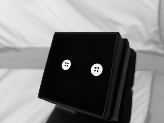 Button earrings