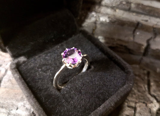 Amethyst Crown ring