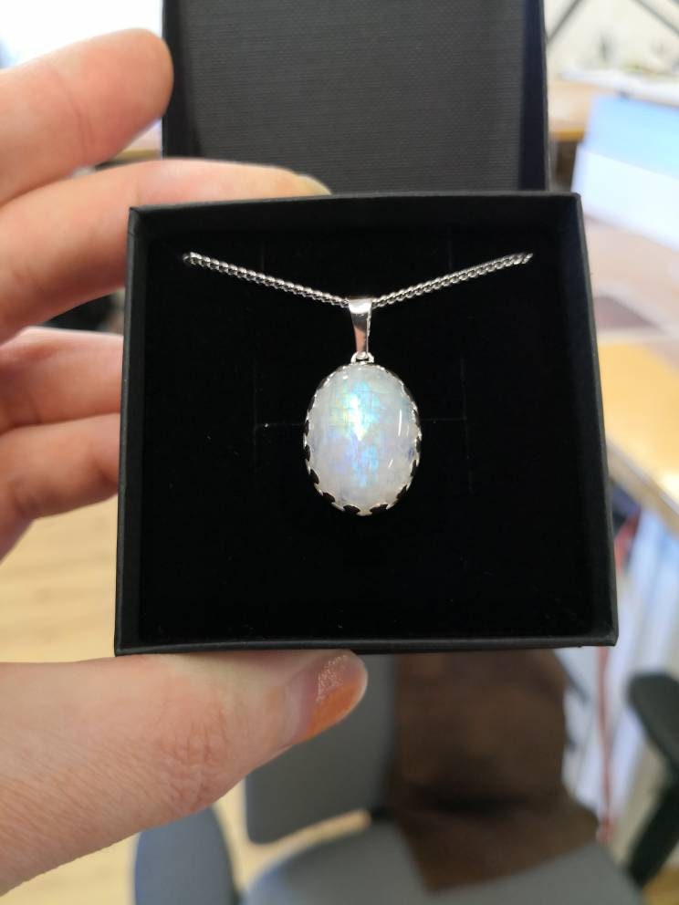 Rainbow Moonstone jewelry set