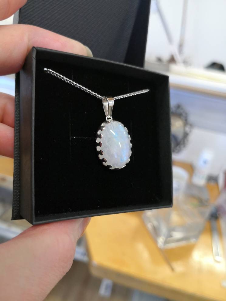 Rainbow Moonstone jewelry set