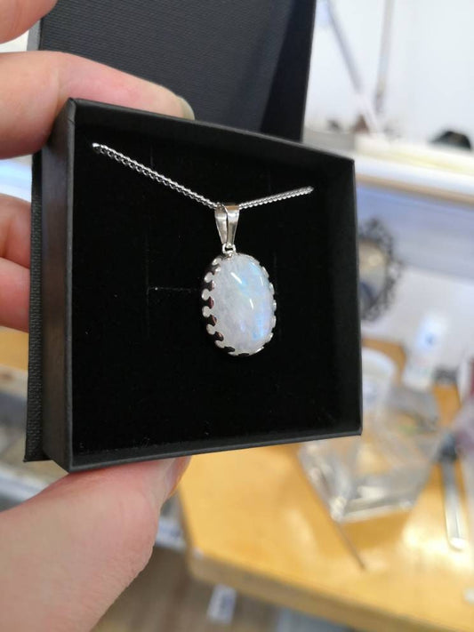 Rainbow Moonstone jewelry set