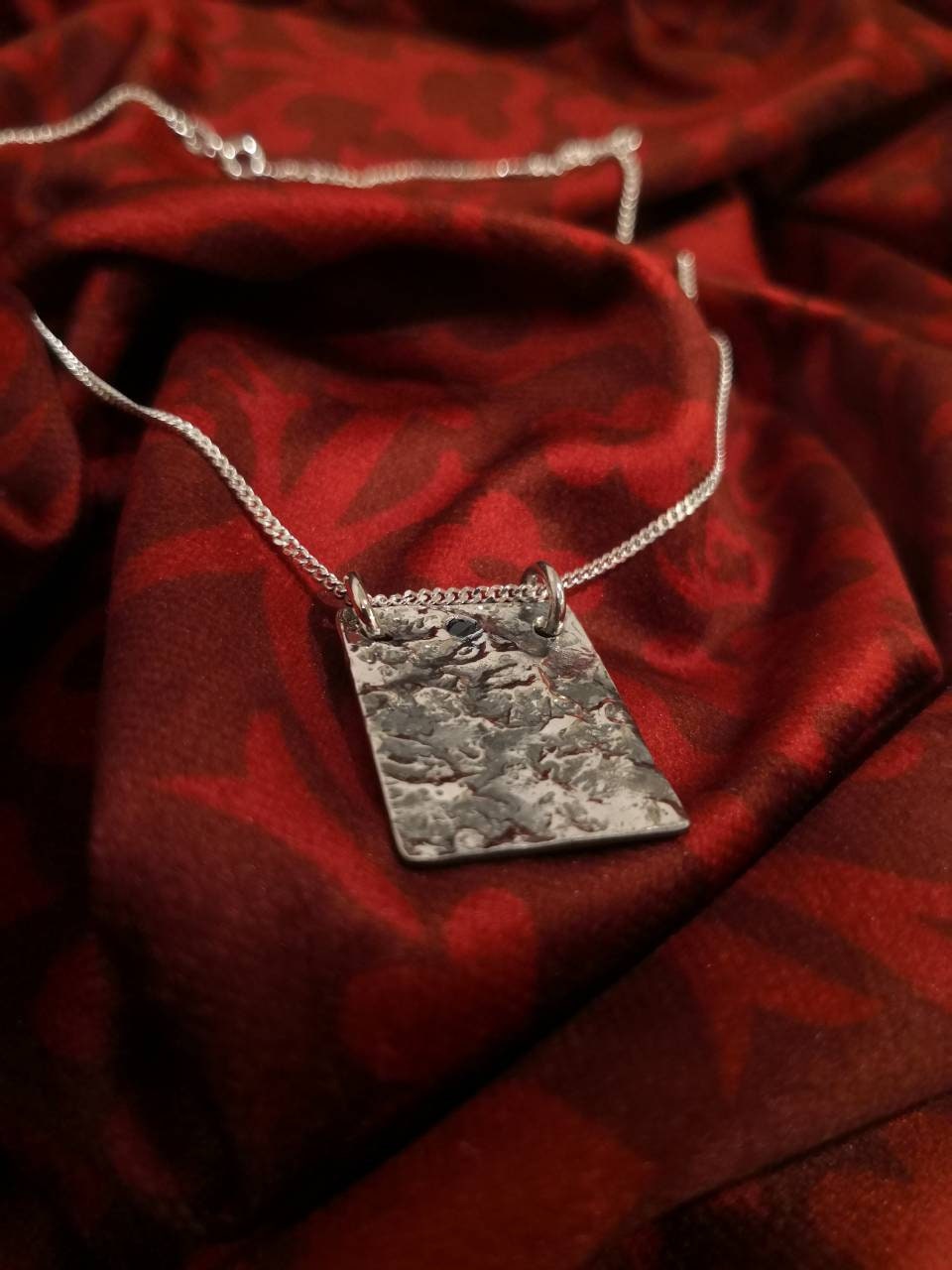 Reticulated Sapphire Mountain Necklace