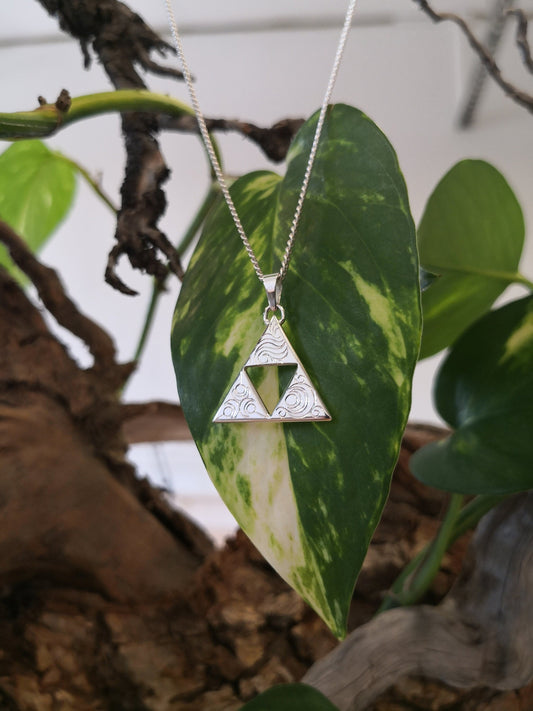 Triforce - Legend of Zelda inspired Sterling Silver Pendant